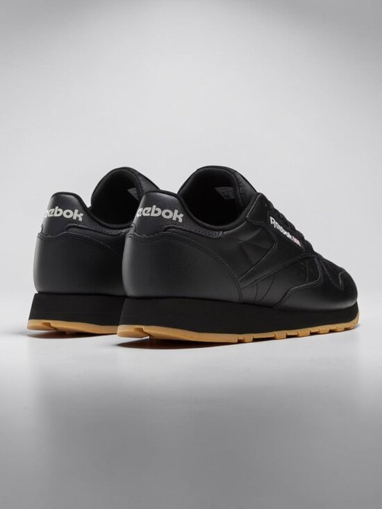 Reebok Classics Leather Mens Casual Shoes Black/Gum Size 14 & 15 (NEW) GY0954
